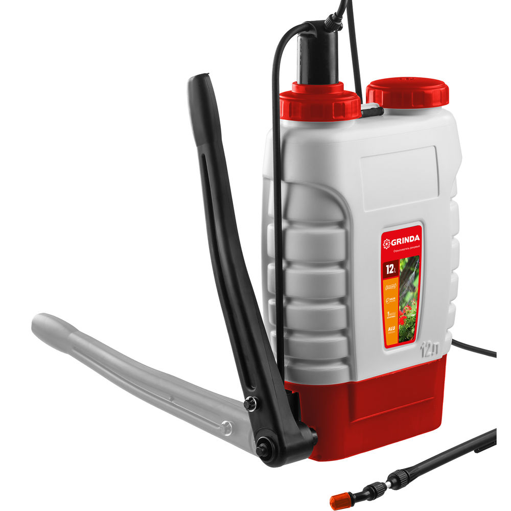 Ранцевый опрыскиватель KS-12, 12 л, с телескопическим удлинителем GRINDA 425217