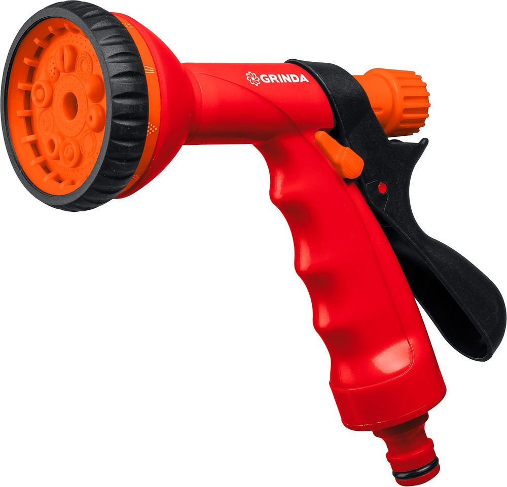 Поливочный пистолет P-10, 10 режимов, курок сзади, пластиковый GRINDA 8-427373_z01