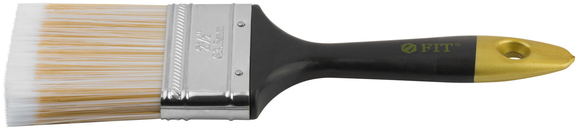 Кисть флейцевая Лайн, искусственная щетина, пластиковая ручка 2,5  (63 мм) (01176)