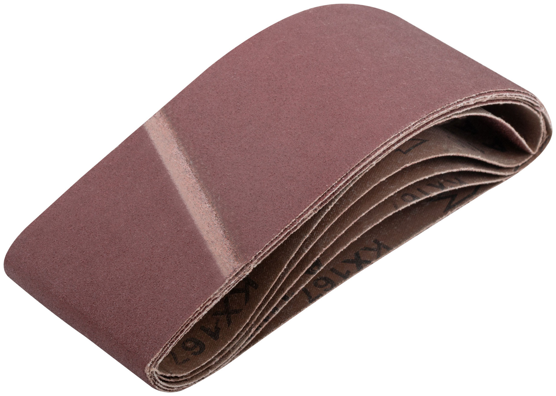 Ленты шлифовальные бесконечные, водостойкие, на тканевой основе, 5 шт., 75х457 мм Р 100 (39685)