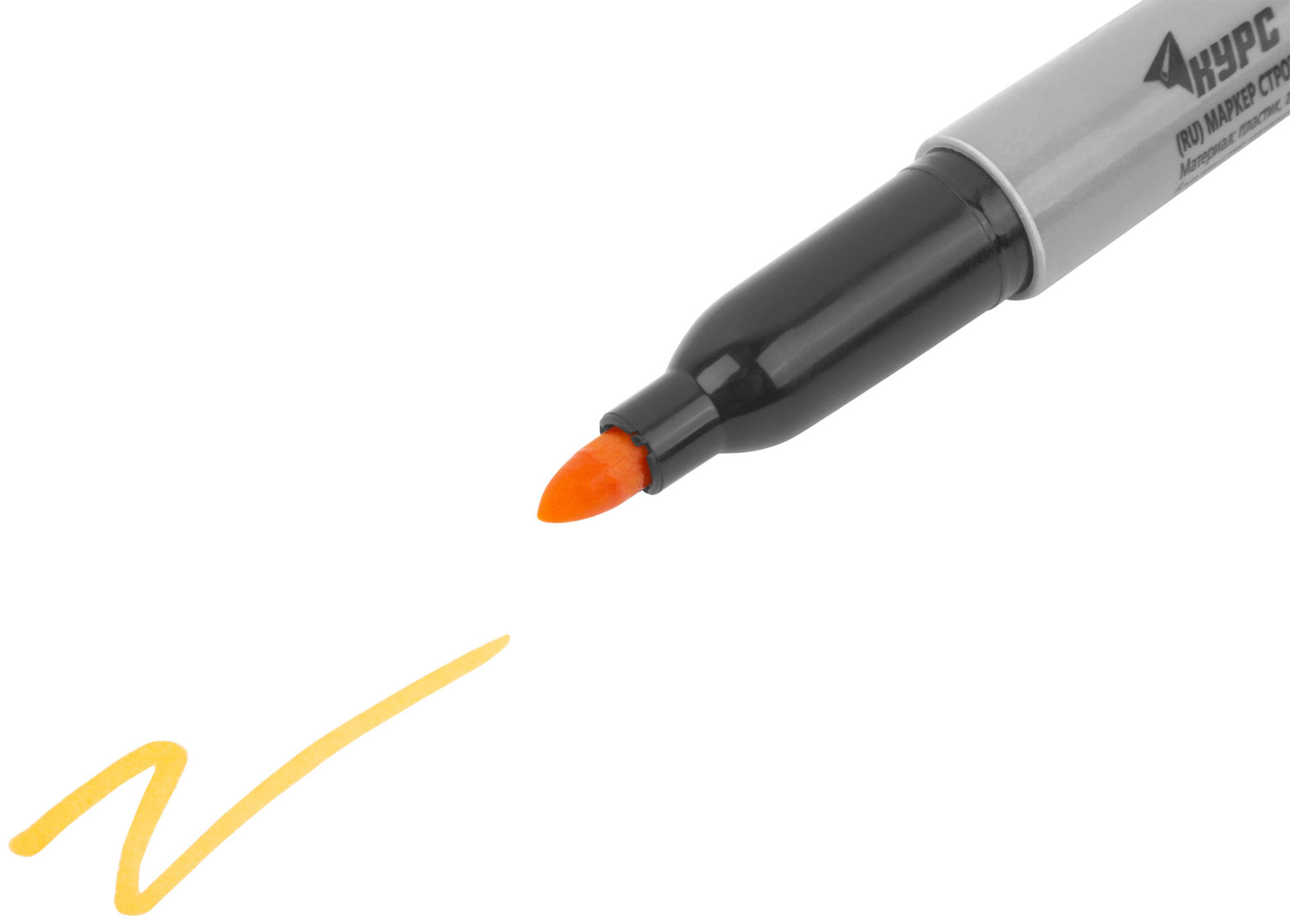 Маркер строительный перманентный, желтый (04384)