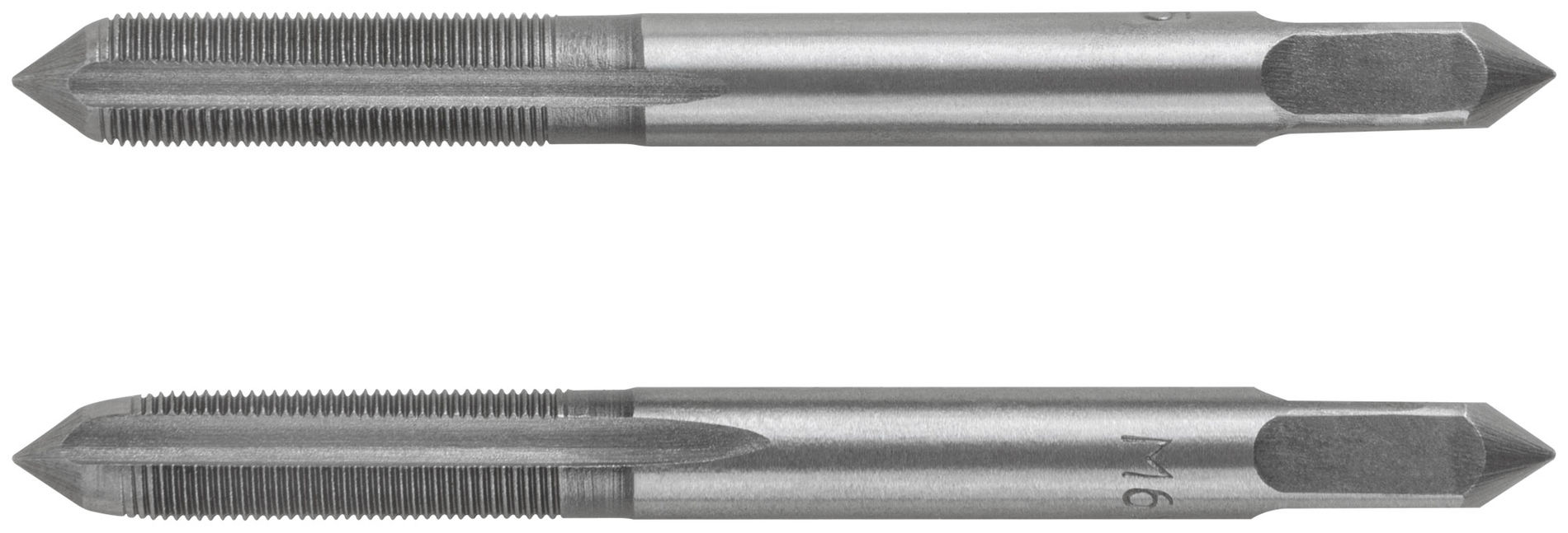 Метчики метрические, легированная сталь, набор 2 шт. М6х0,5 мм (70838)