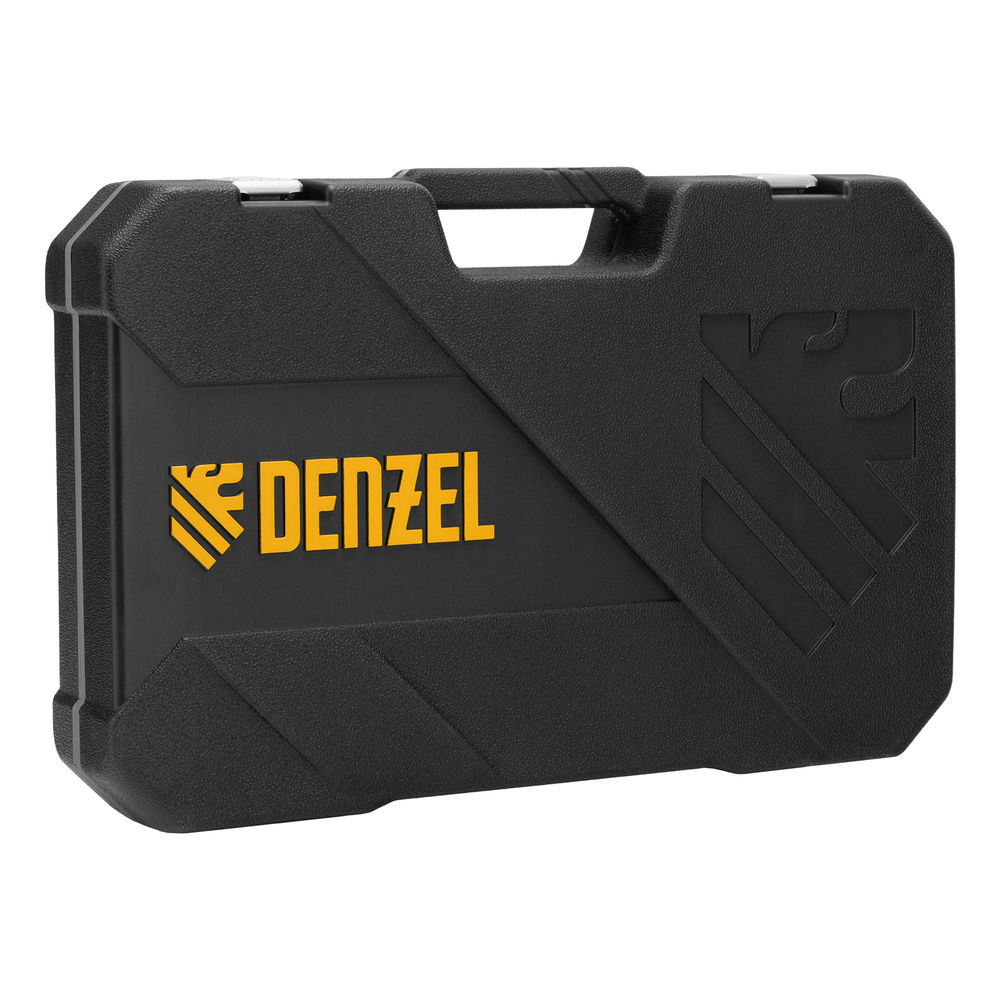 Набор инструментов, 1/2, 1/4, CrV, S2, пластиковый кейс, 64 предмета Denzel