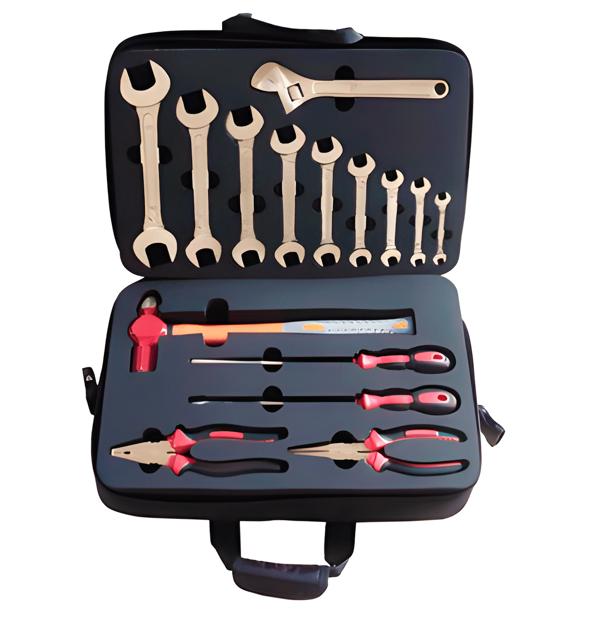 Набор взрывобезопасного инструмента (15 предметов) BeCu № F-15, HORTZ