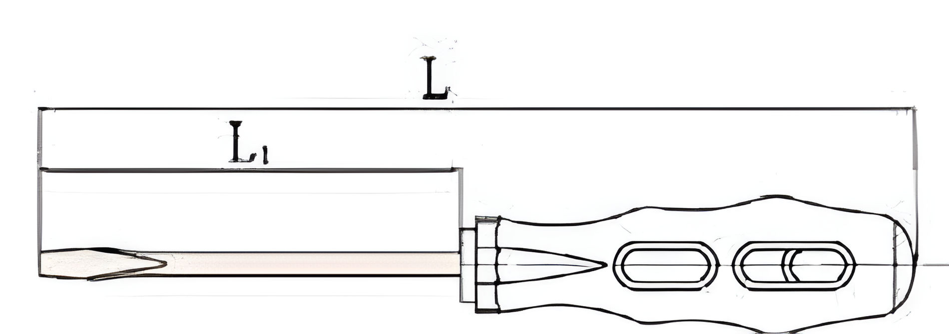 Отвертка шлицевая SL 8х150 (общ.277мм) искробезопасный сплав AlCu 260-1024, HORTZ