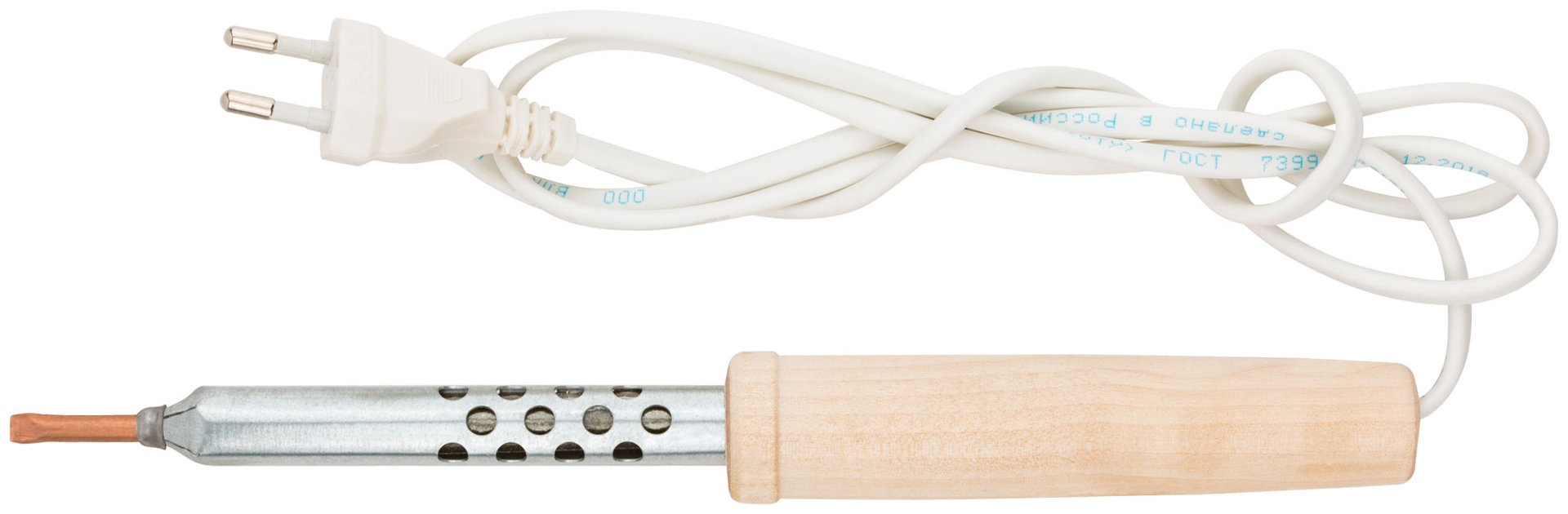 Паяльник 220 В, деревянная ручка 25 Вт (60502)