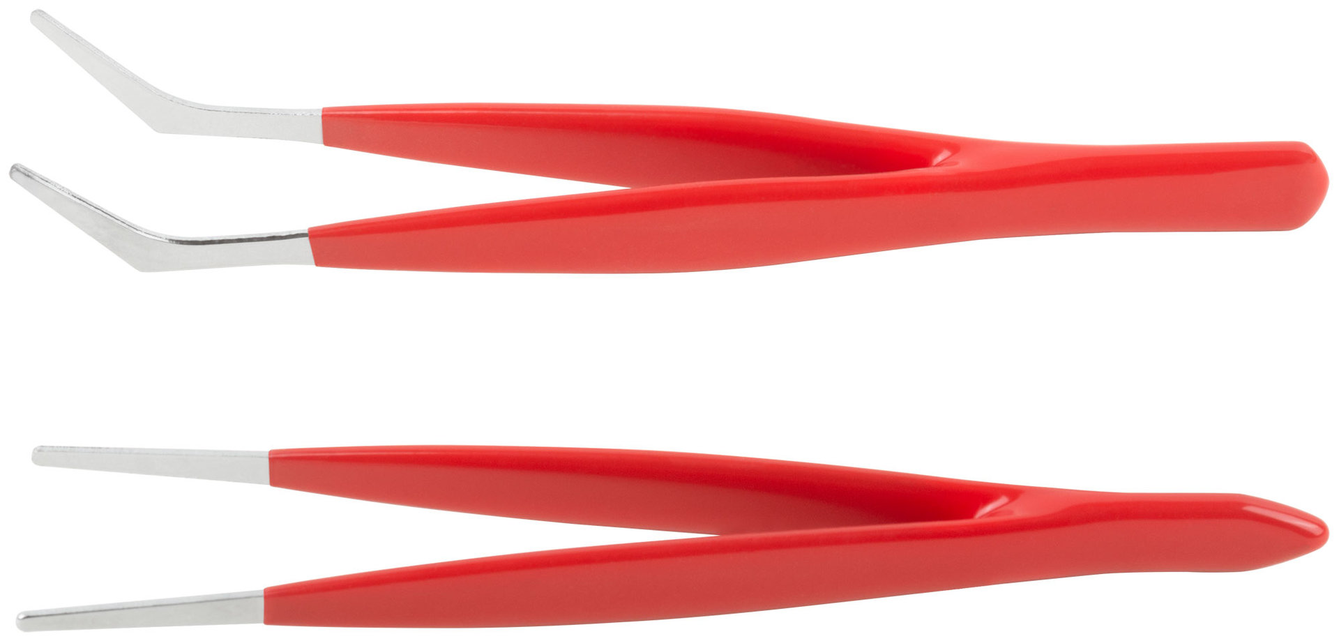 Пинцеты набор 2 шт. с ПВХ ручкой (67435)