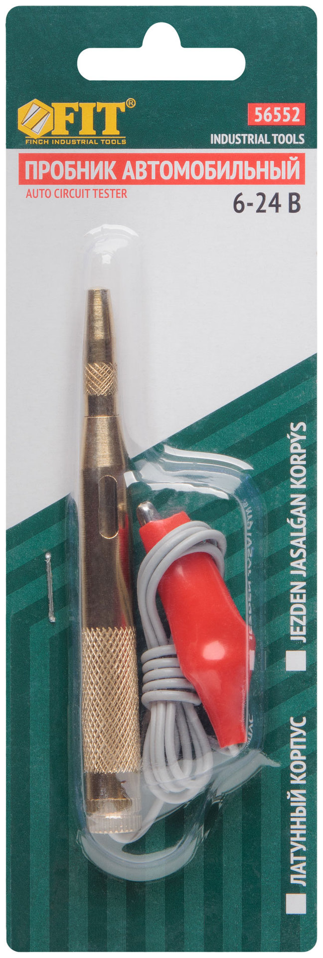 Пробник автомобильный, металлический корпус 6-24 В (56552)