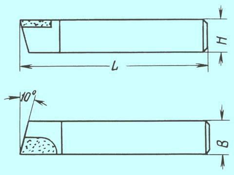 Резец проходной упорный прямой 20х12х100 ВК8