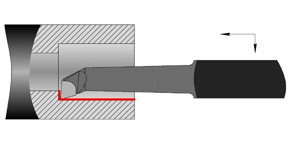 Резец расточной для глухих отверстий, тип 1, исп.1 ГОСТ 18883-73 20х20х170 l=70 левые Т5К10 КИЗ