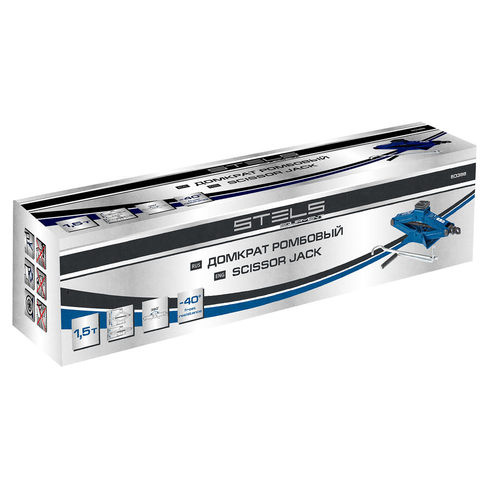 Ромбовый домкрат, 1.5 т, 110-360 мм Stels (50388)