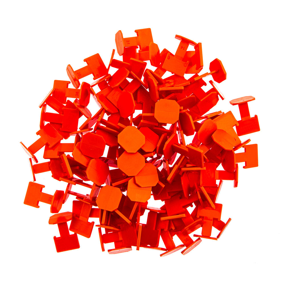 Система выравнивания плитки СВП, зажимы, 100 шт в пакете Сибртех (88055)