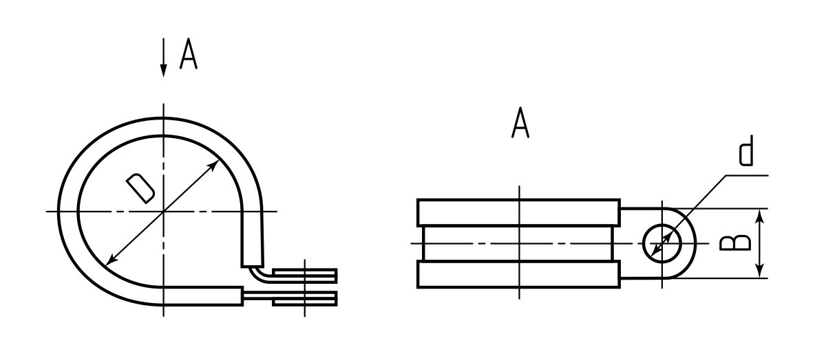 Скоба металлическая СМР 40/15 (Fortisflex) (81752)