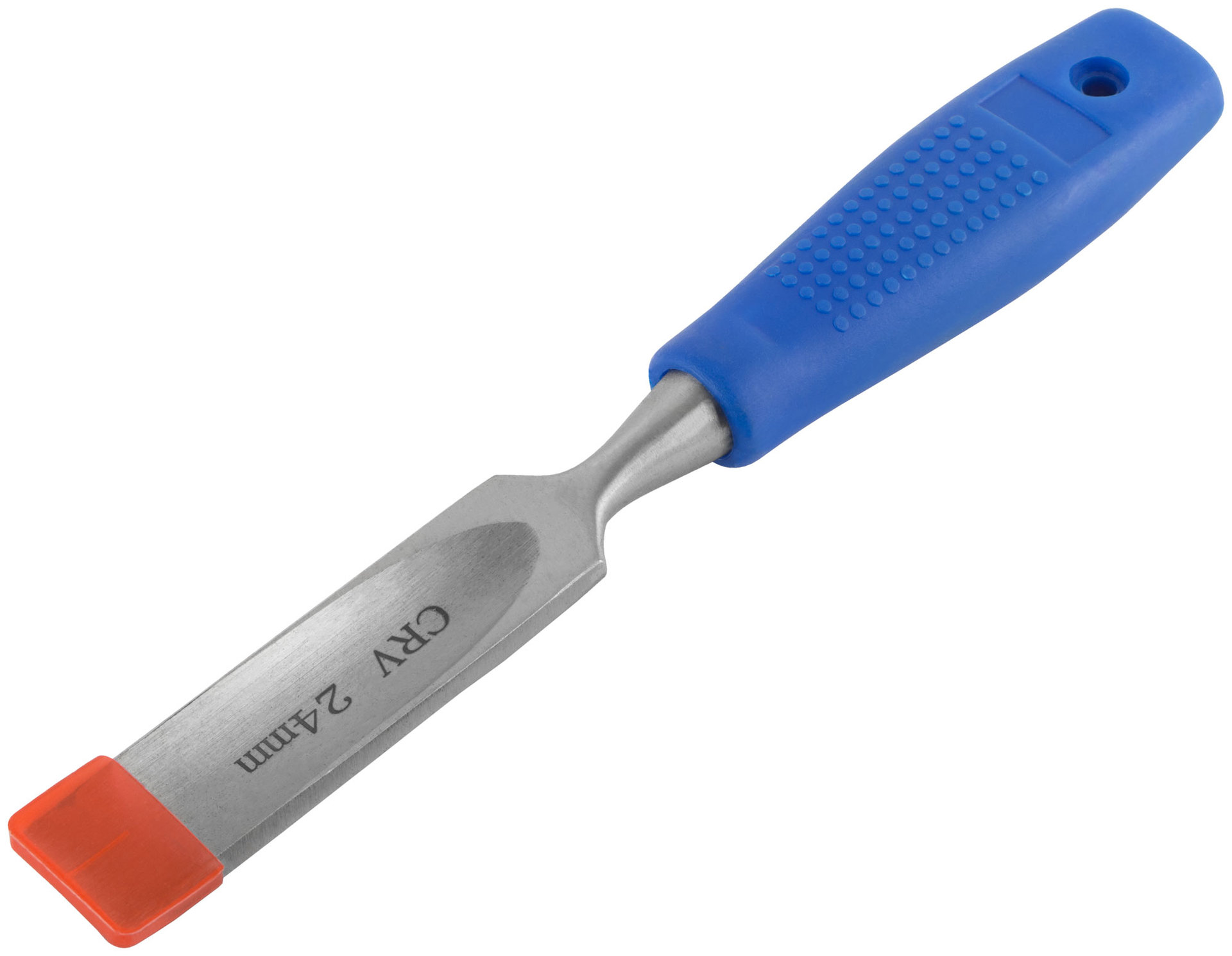 Стамеска CrV полукруглая с пластиковой ручкой 24 мм