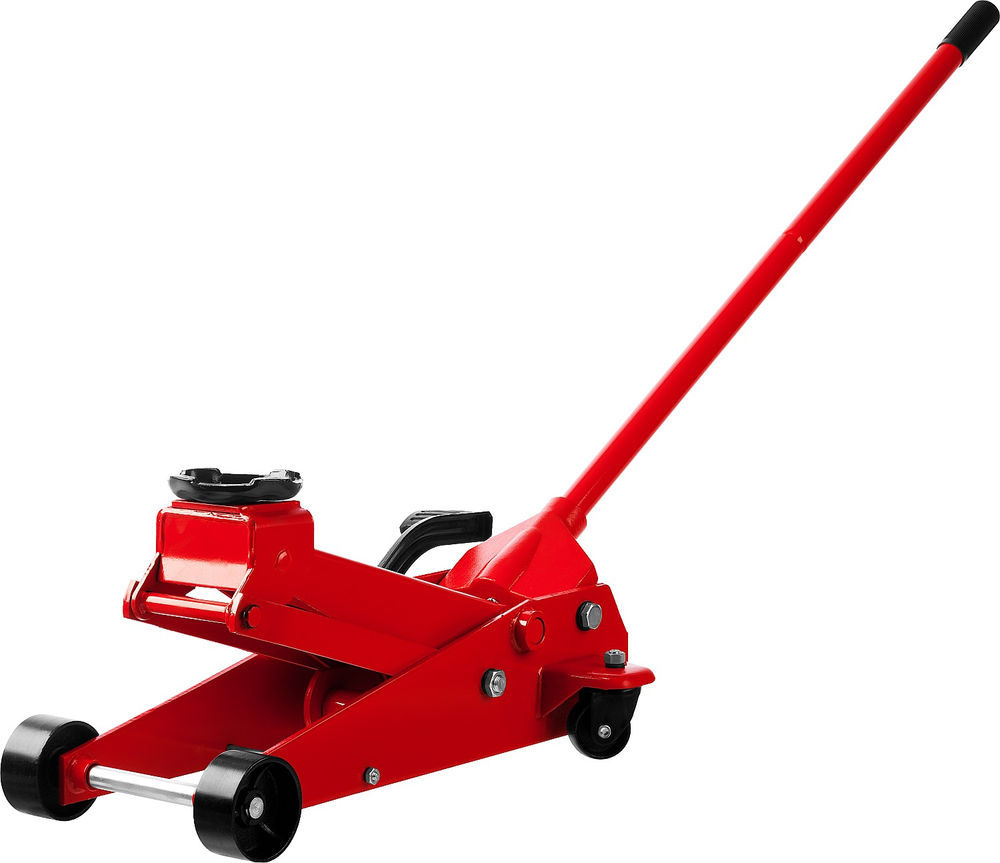 Домкрат подкатной 3.5 т, 145 - 500 мм с быстрым и высоким подъемом для СТО F-35 RED FORCE Professional STAYER 43155-3.5