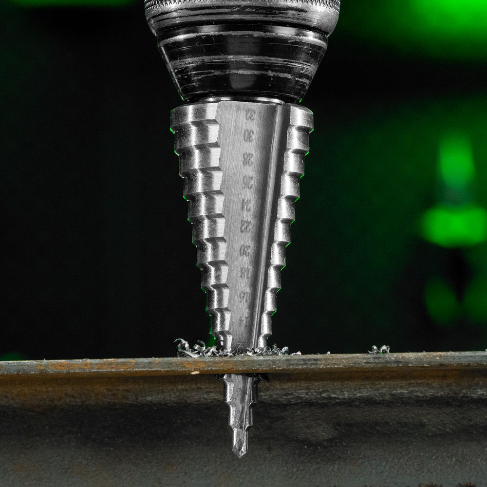 Сверло ступенчатое по металлу, 4-6-8-10-12-14-16-18-20-22-24-26-28-30-32 мм, 4241 Сибртех (723015)