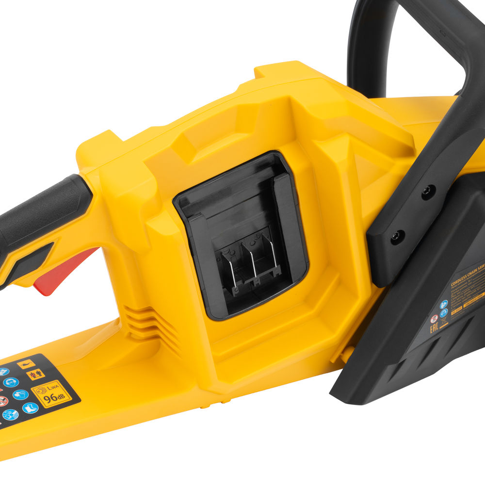 Цепная пила аккумуляторная бесщет. RCS400-36-0, Li-ion, 36 В, шина 400 мм Denzel (58611)