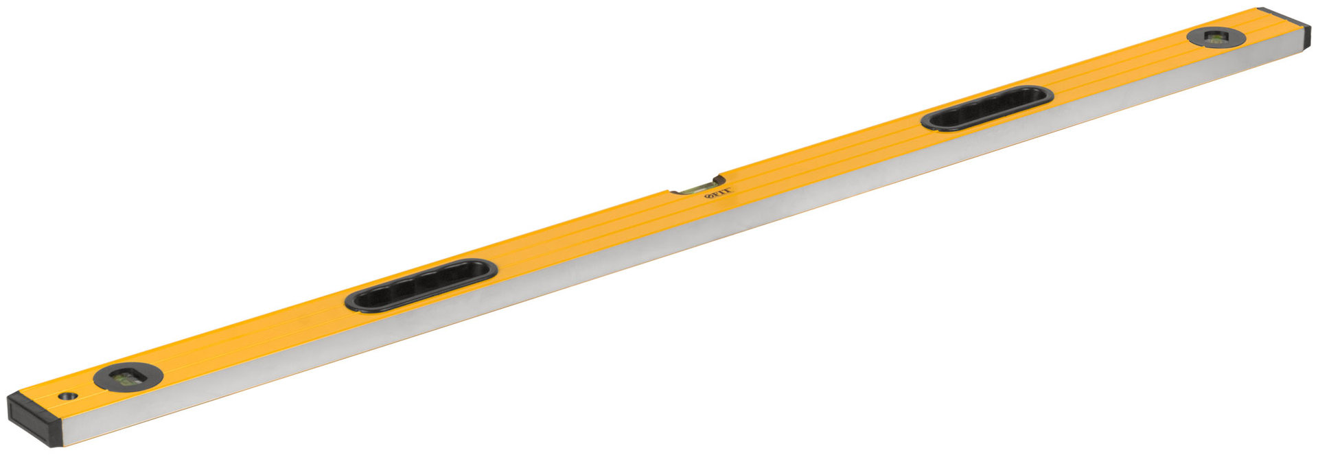 Уровень Янтарь, 3 глазка, ручки, усиленный корпус, фрезер. рабочая грань, шкала 1200 мм (18165)