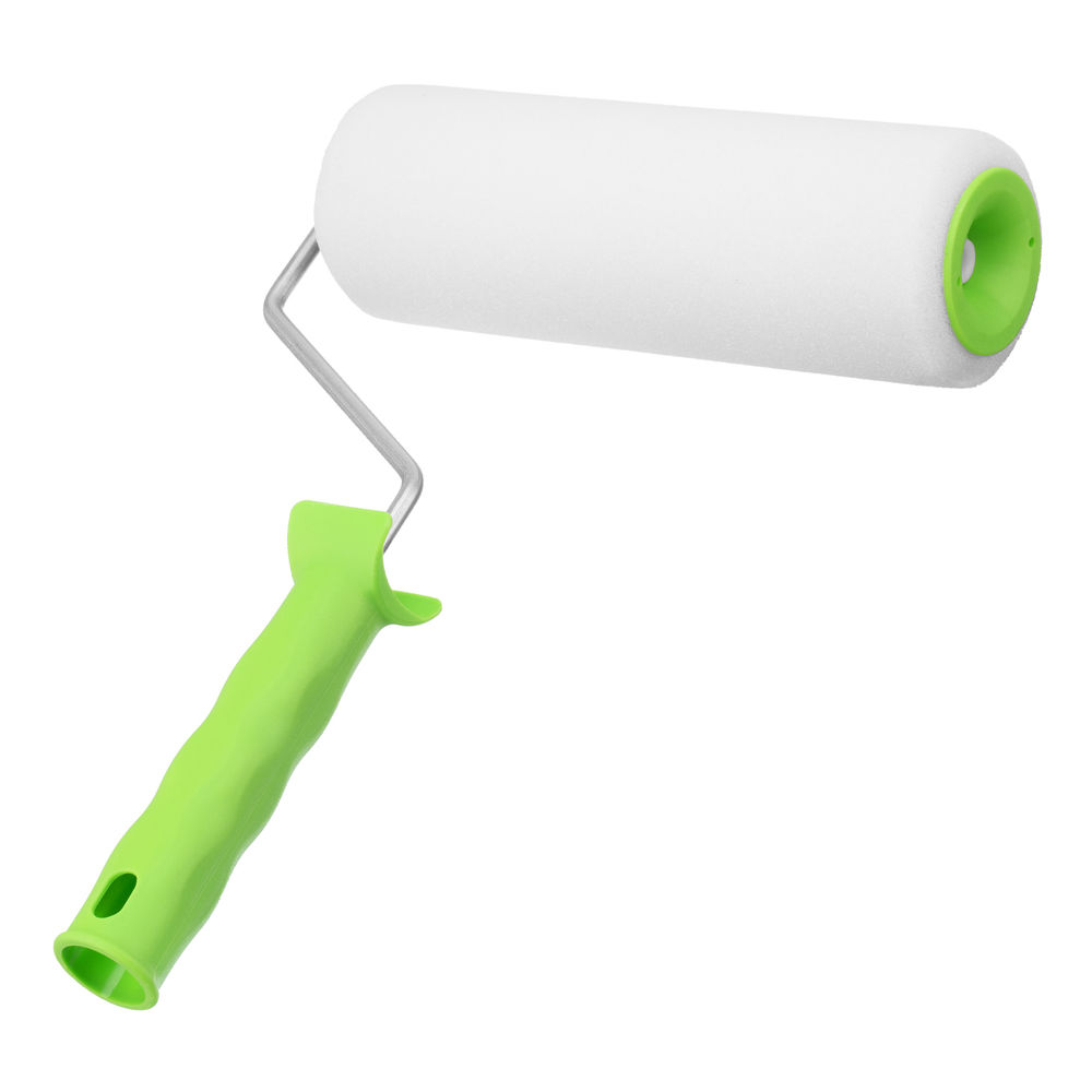 Валик Поролон с ручкой, 200 мм, D 48 мм, D ручки 6 мм Сибртех (80103)