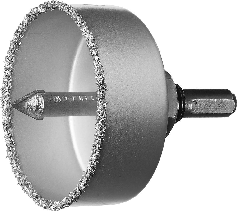 Коронка-чашка с державкой и сверлом 67 мм, L 25 мм, карбид вольфрама ЗУБР Профессионал 33360-067_z01