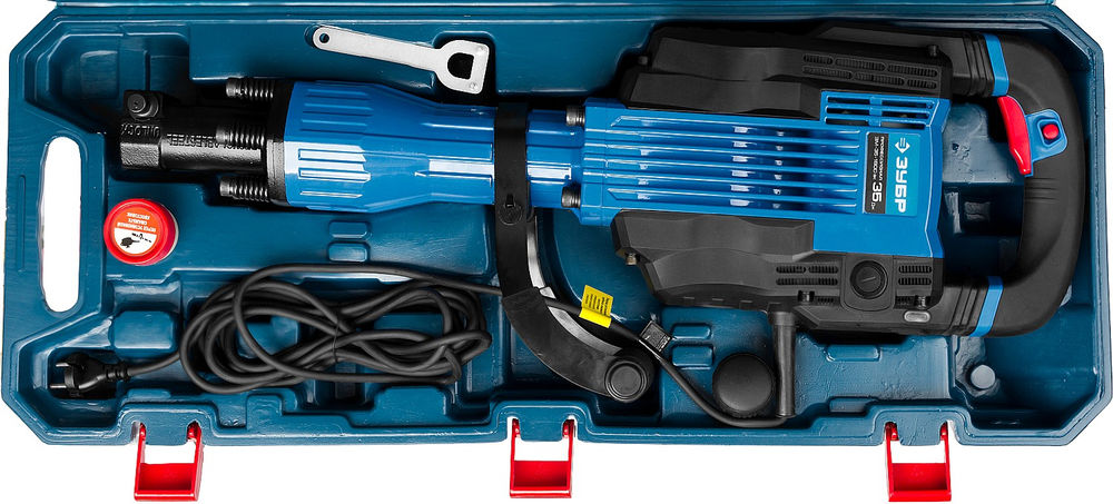 Отбойный молоток HEX-30 35 Дж, 1600 Вт, АВТ ЗУБР Бетонолом Профессионал ЗМ-35-1600 ВК