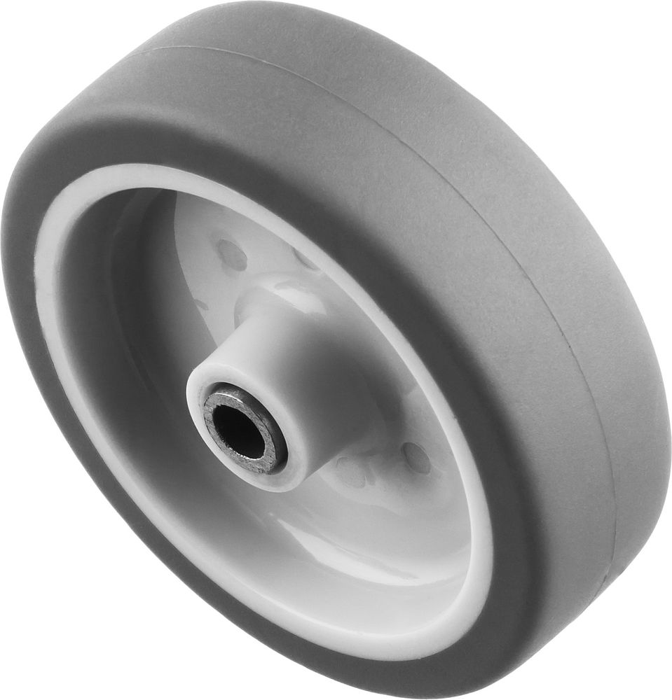Колесо термопластичное d 75 мм, г/п 60 кг, резина/полипропилен ЗУБР Профессионал 30946-75