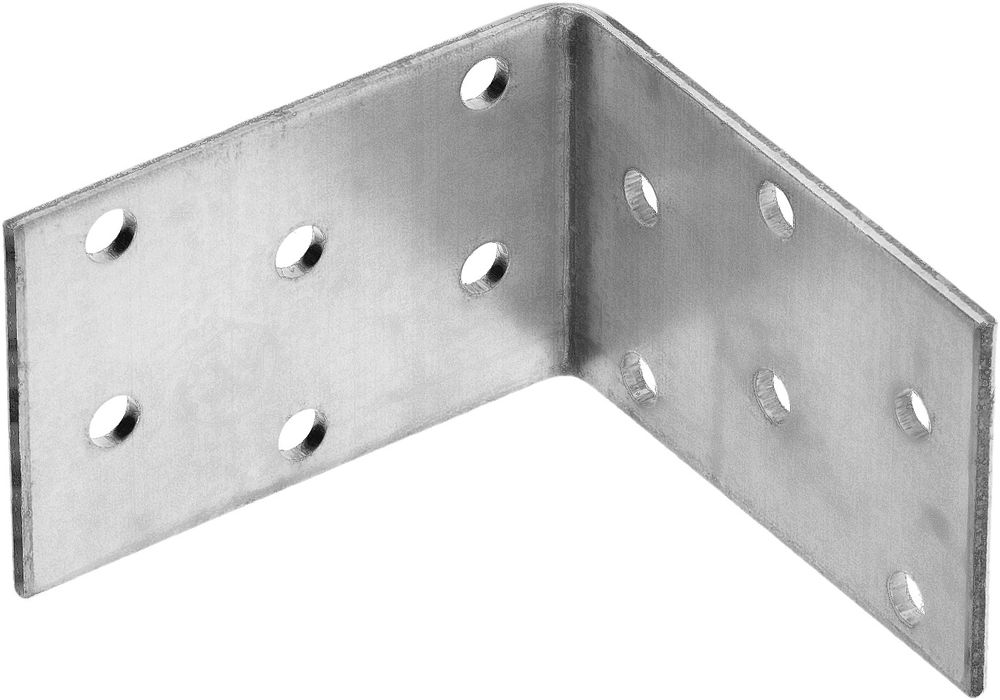 Крепежный уголок равносторонний УКР-2.0 40 x 60 x 60 x 2 мм, цинк ЗУБР 310206-040-060