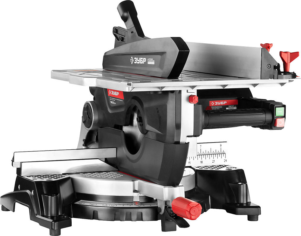 Пила торцовочная d 305 х 30 мм 1900 Вт комбинированная ЗУБР ЗПТК-305-1900 ЗПТК-305-1900