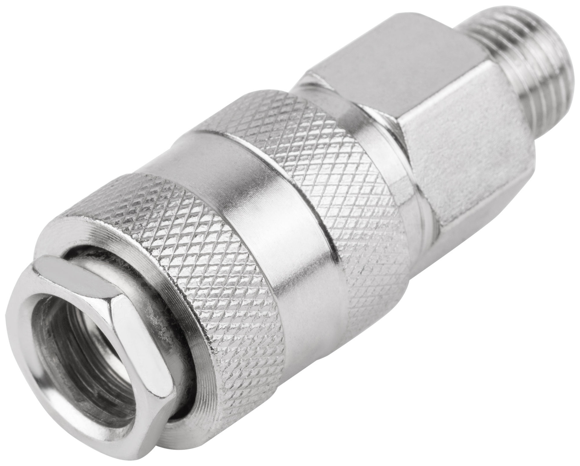 Адаптер быстросъемный с запорным клапаном с внешней резьбой 1/4 (81243)