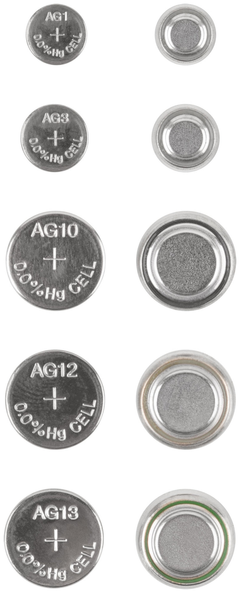 Батарейка щелочная, тип AG1*2 шт, AG3*2 шт, AG10*2 шт, AG12*2 шт, AG13*4 шт (SETLR-12BPC)