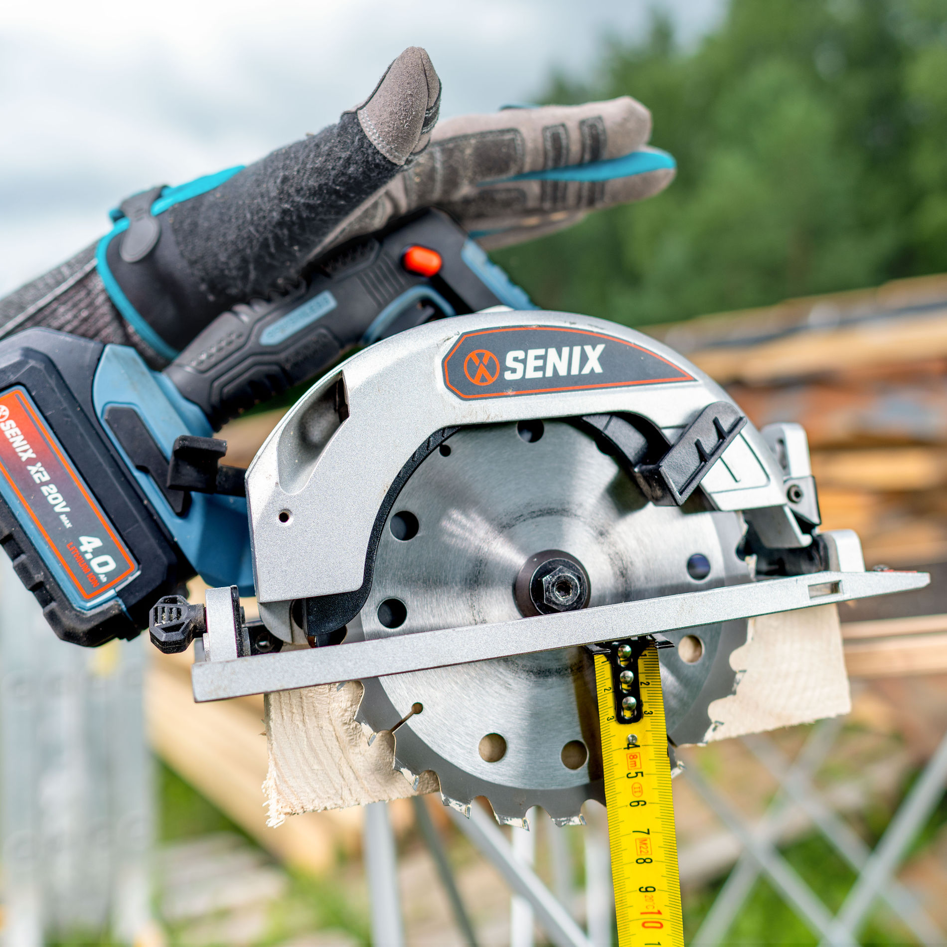 Дисковая пила, 165 мм, 1х4Ач, ЗУ, кейс X2 20В