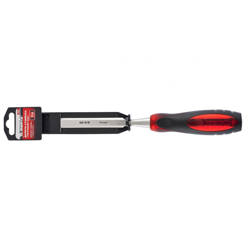 Долото-стамеска Тигровый глаз, 14 мм, двухкомпонентная обрезиненная рукоятка Matrix