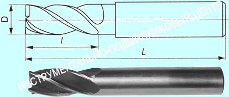 Фреза концевая d 5,0х24х58 ц/х Р18 Z=3 CNIC