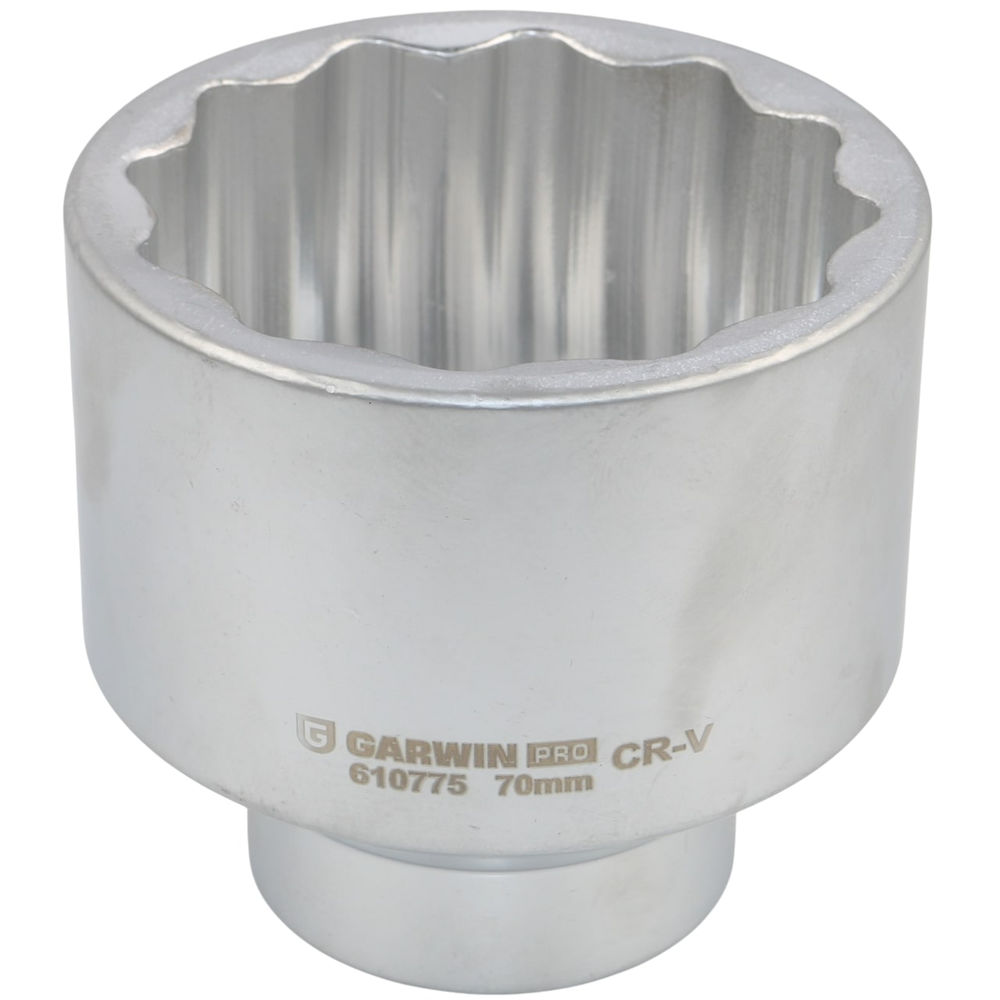 Головка, 1, 70 мм, торцевая, 12-гранная, GARWIN PRO, 610775-70
