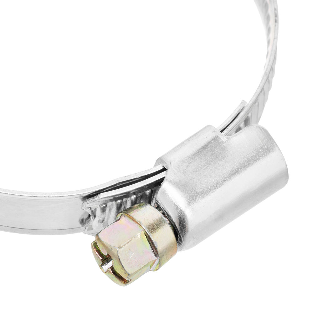 Хомуты металлические, Стандартное болтовое крепление 40-60 мм, 50 штук в упаковке, ширина 9 мм Сибртех (47562)