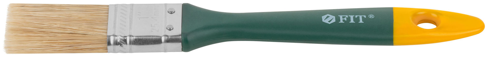 Кисть флейцевая Контур, натур.светлая щетина, пластиковая ручка 1 (25 мм) (01163)