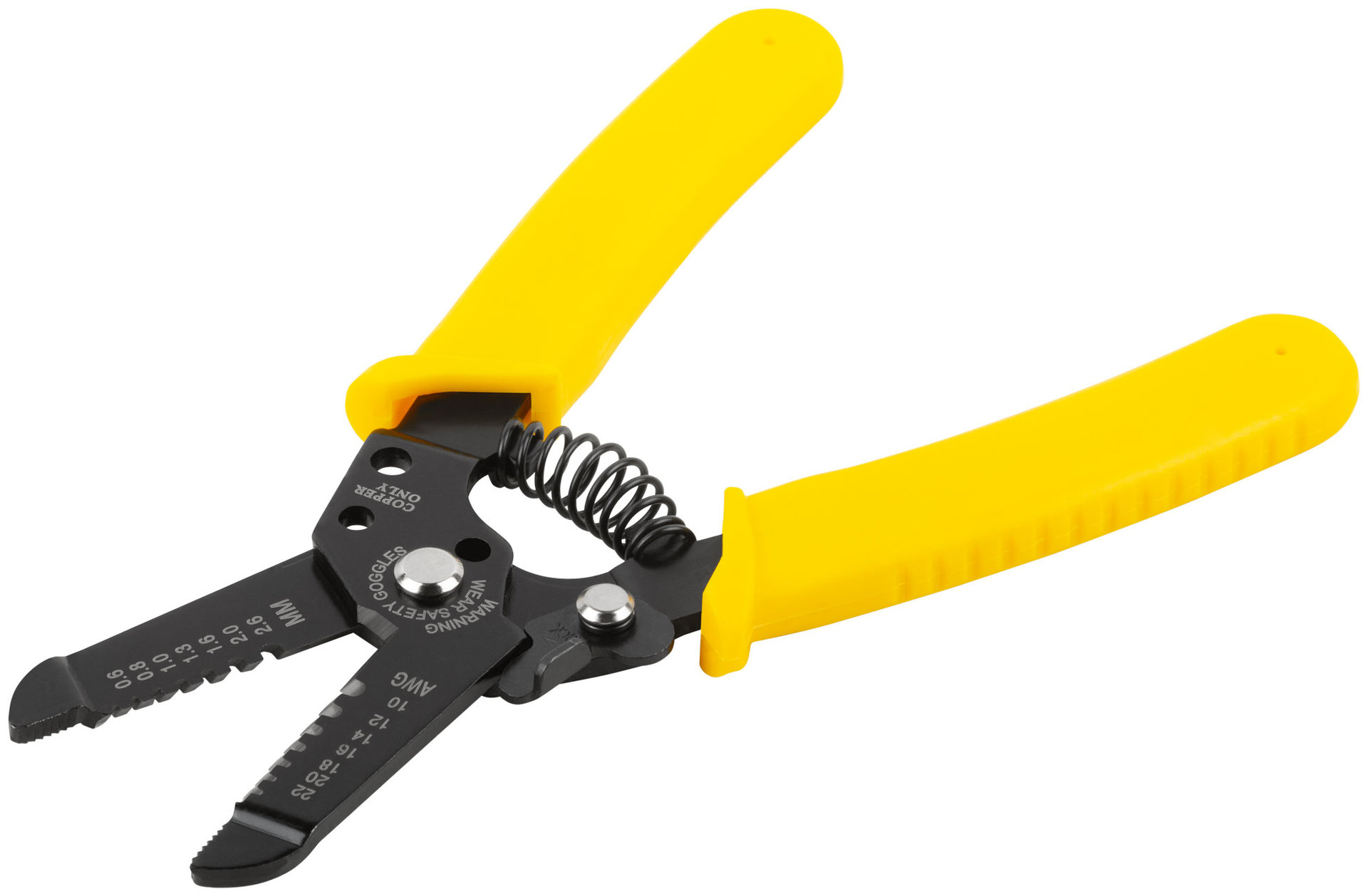 Клещи для снятия изоляции, диаметр проводов 0,6-2,6 мм, Профи, пластиковая ручка 170 мм (60020)