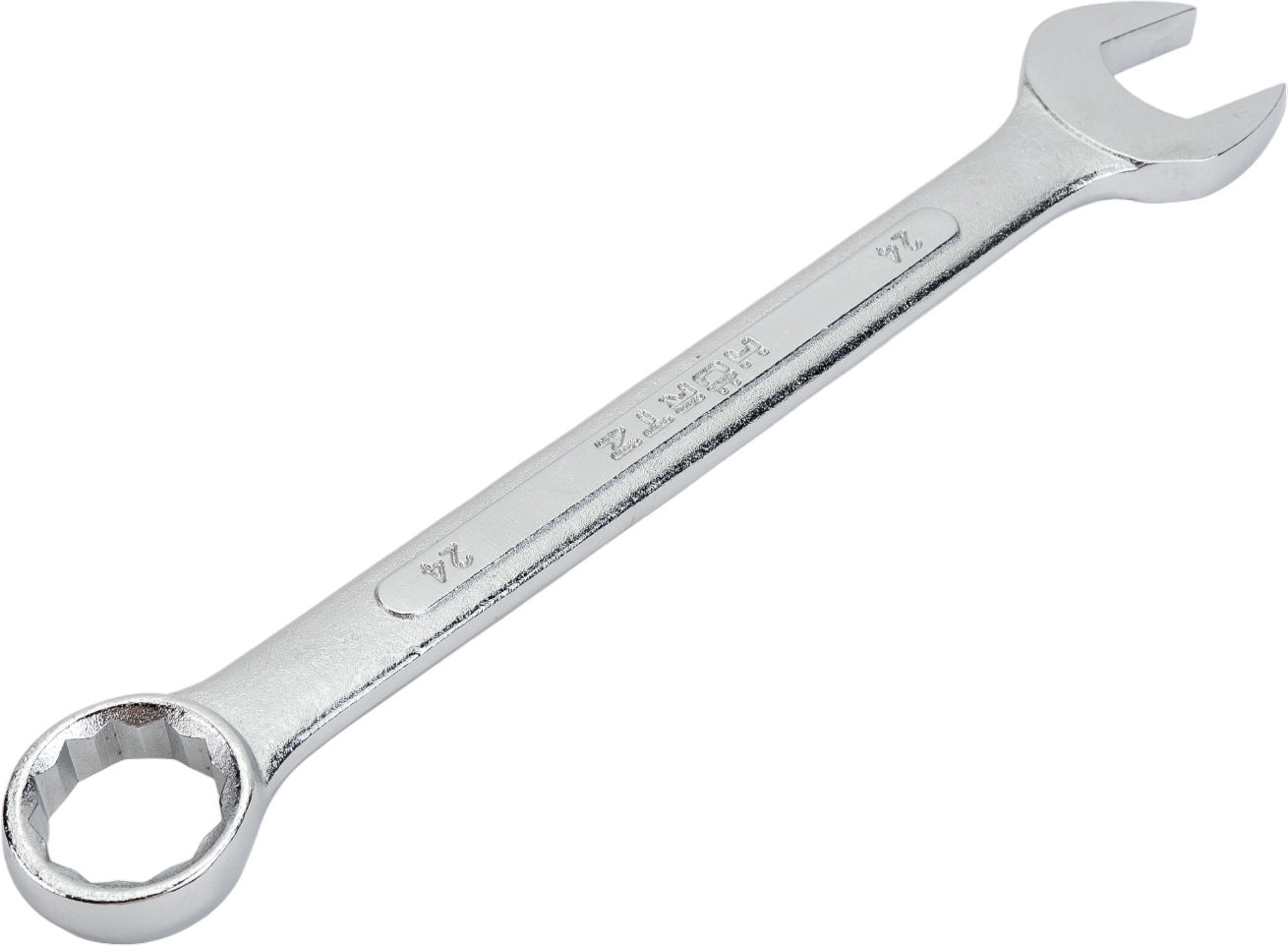 Ключ гаечный комбинированный 24х24 мм хромирование HORTZ