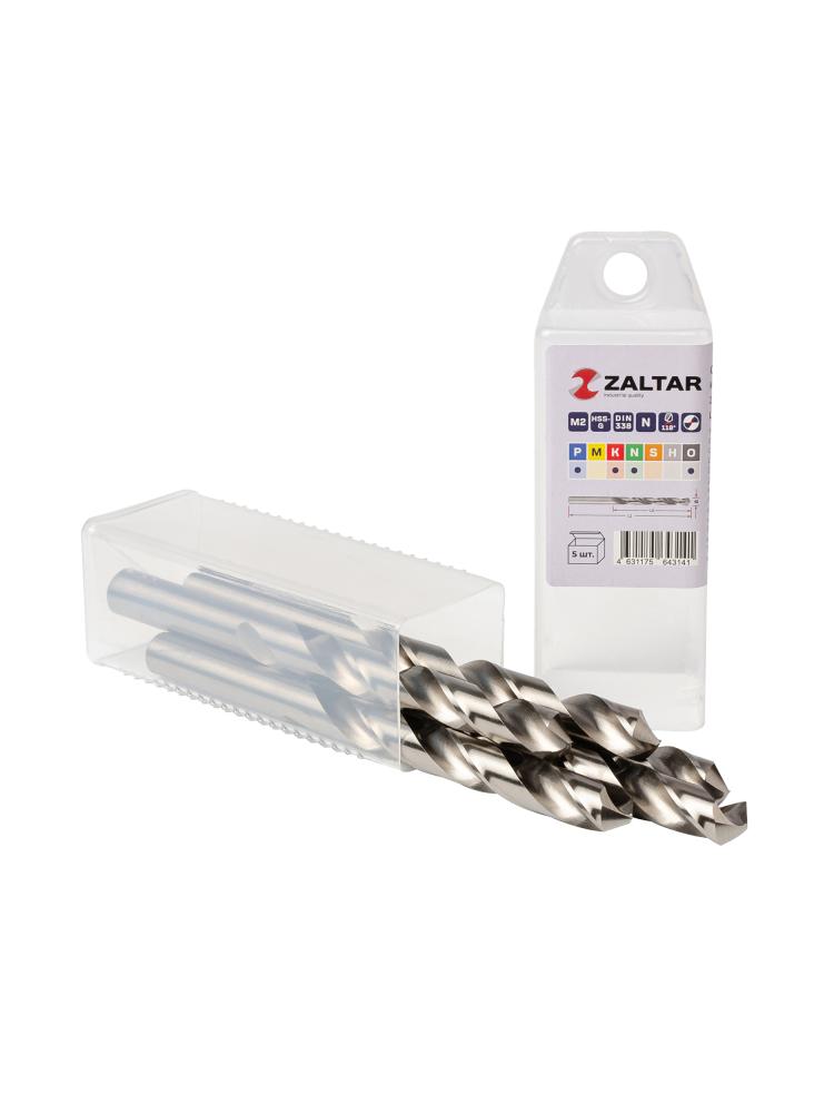 Комплект свёрл по металлу индустриальных, 5 шт, DIN 338, HSS-G, Тип N, 5xD, O11.00 мм (ZA-73110-S5)