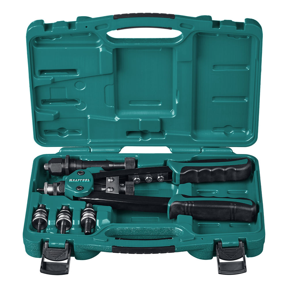 Комбинированный двуручный заклепочник Combo2-M10, 2 вида заклёпок, в кейсе KRAFTOOL 31181