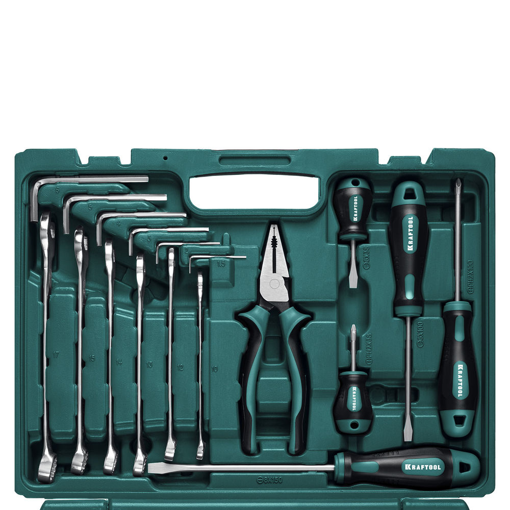 Набор инструмента универсальный 66 предм., (1/2+1/4) EXTREM-66 KRAFTOOL 27976-H66
