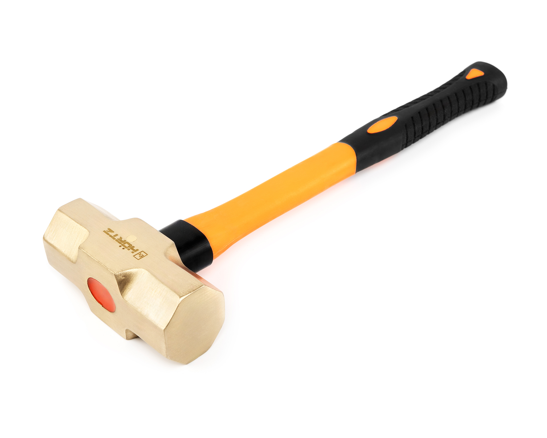 Кувалда тупоносая 2,7 кг AlCu рукоятка фибергласс искробезопасная 191-1018, HORTZ