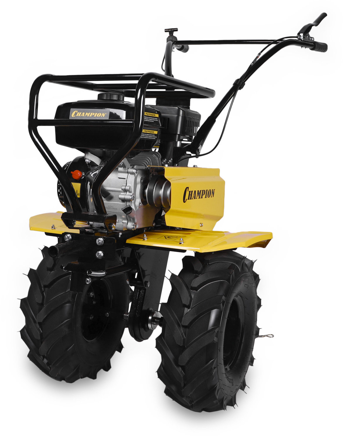 Мотоблок Champion BC8738 (7лс 3F/1R 81см 35см 6л 84кг, колеса 19х7.00-8 шкив) (BC8738)