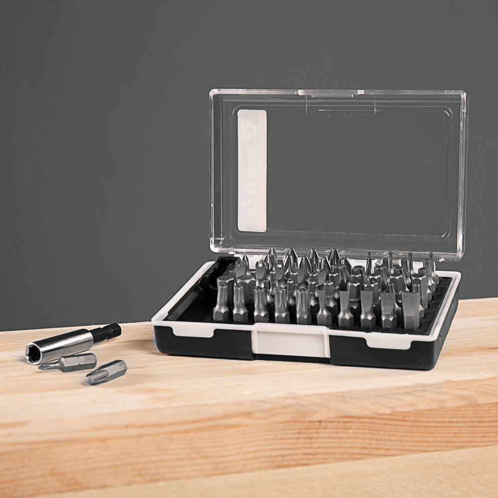 Набор бит с магнитным держателем, CrV, 61 шт. Matrix (11387)