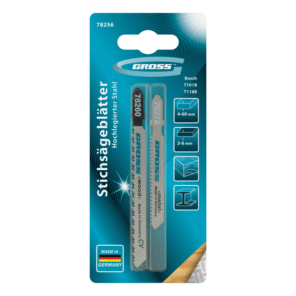 Набор полотен для электролобзика универсальный, 2 шт Gross