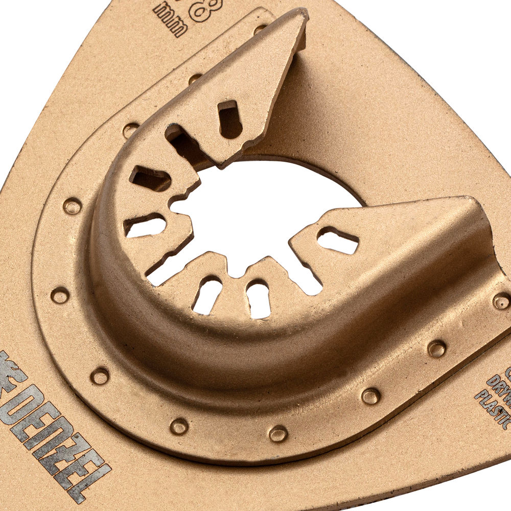 Насадка для МФИ шлифовальная дельтавидная, HM, по плитке и дереву, 78 мм Denzel (782323)