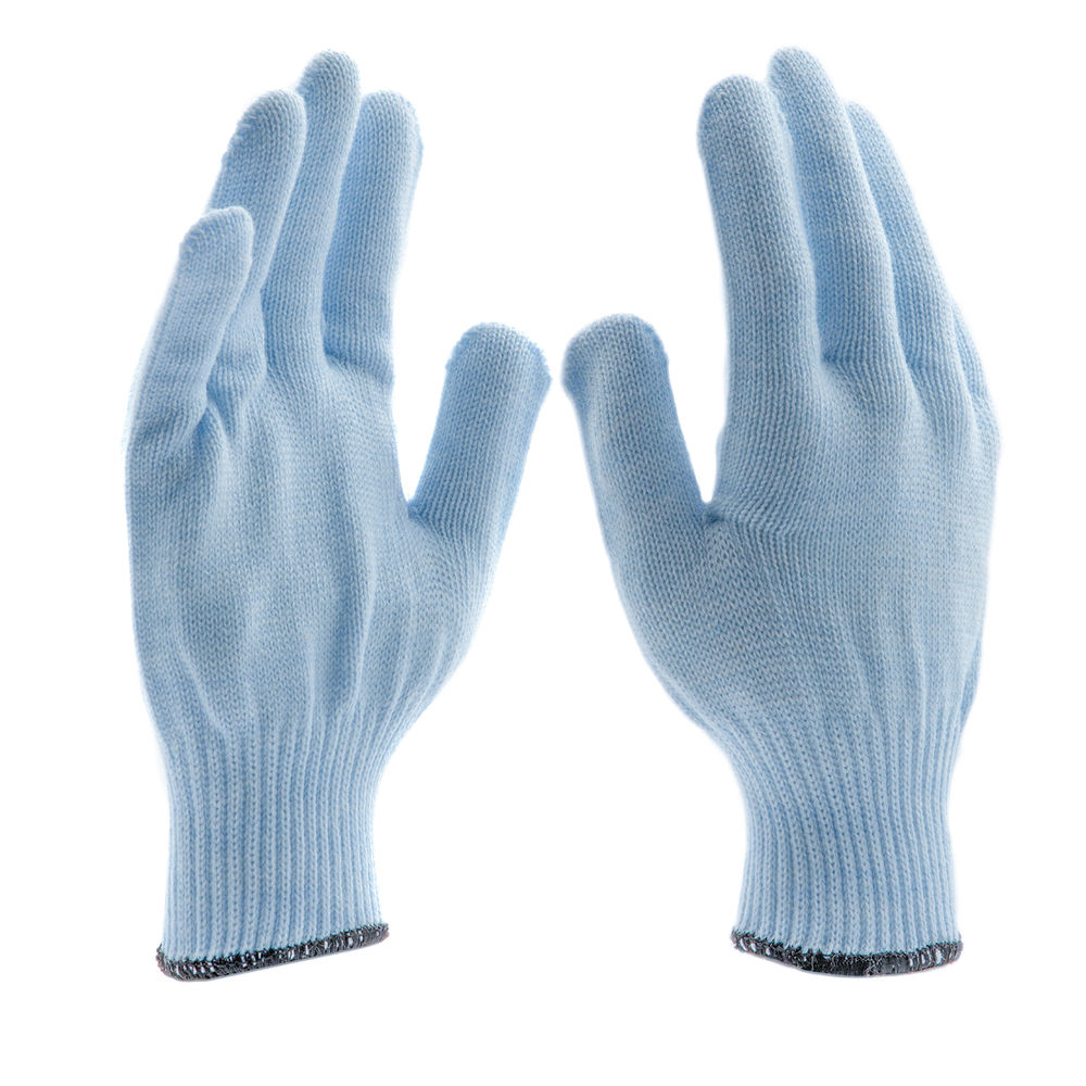 Перчатки трикотажные, акрил, цвет зенит, оверлок Сибртех (68656)