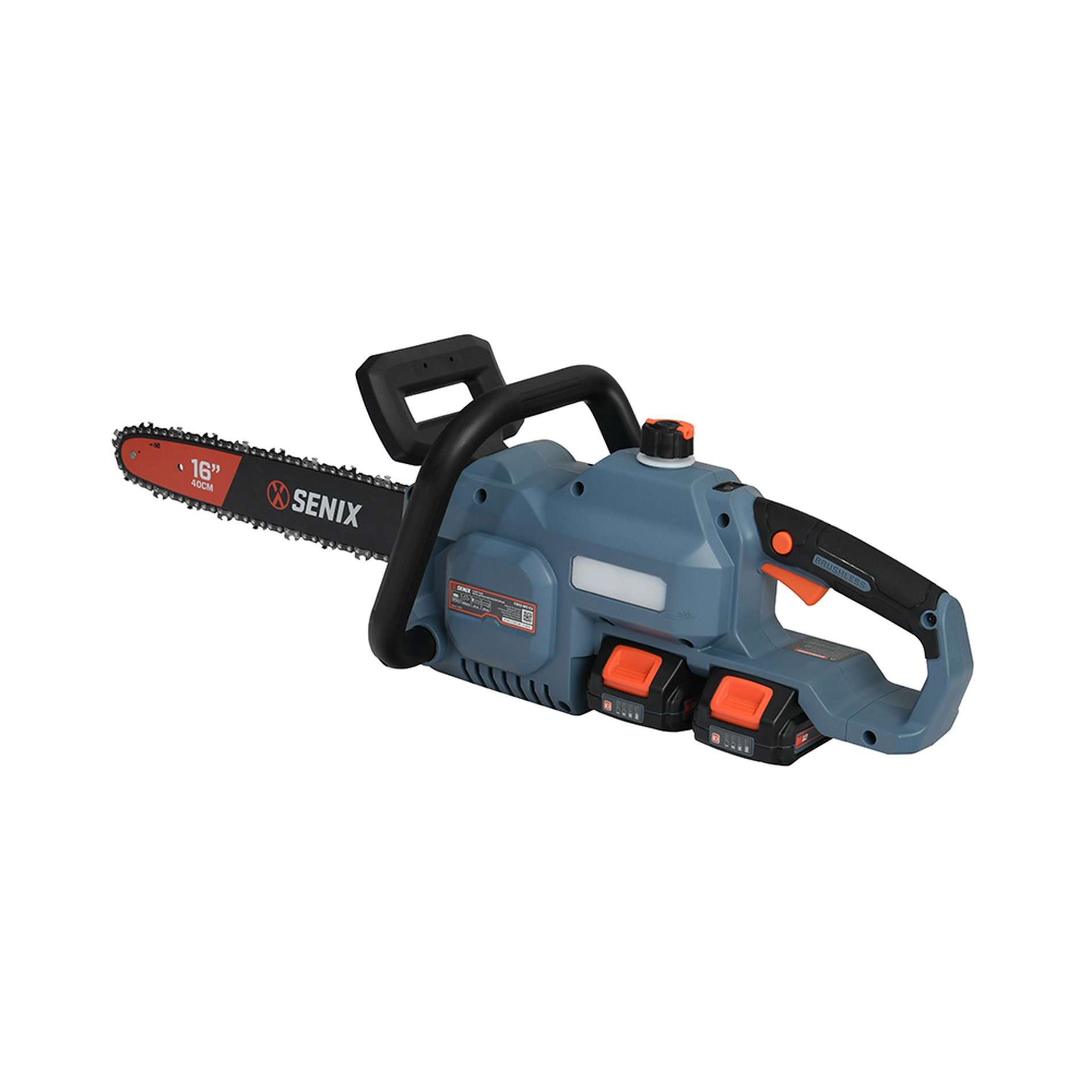 Пила цепная аккумуляторная серия 2Х2, 40V, 40 см , бесщёточный мотор