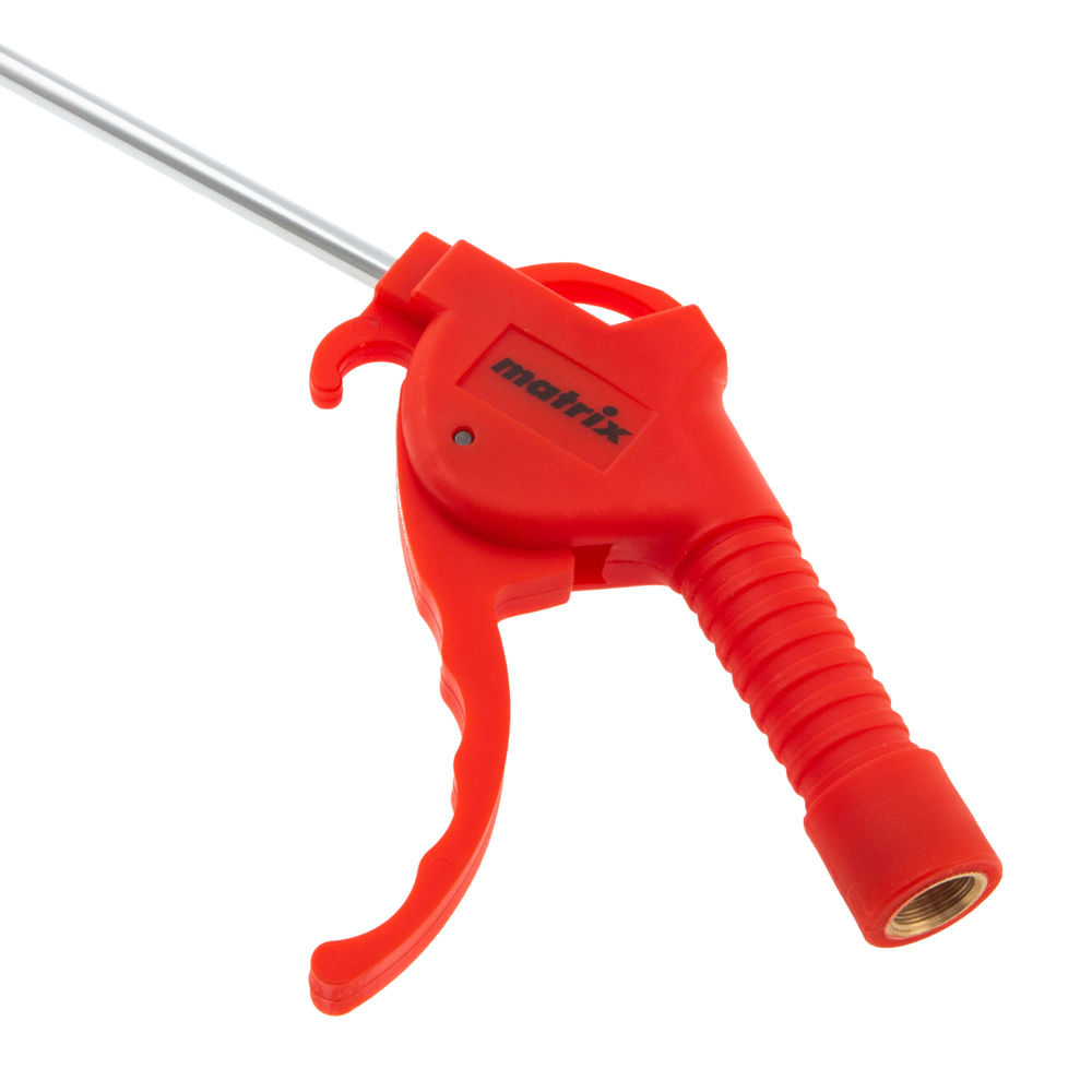 Пистолет продувочный с удлиненным изогнутым соплом, пневматический, 270 мм Matrix (57334)