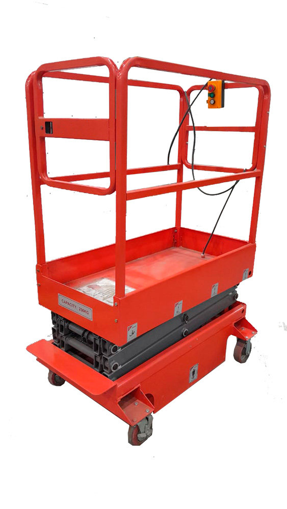 Подъемник ножничный передвижной 240 кг 3/5 м TOR GTJY DC аккумуляторный (1009041)